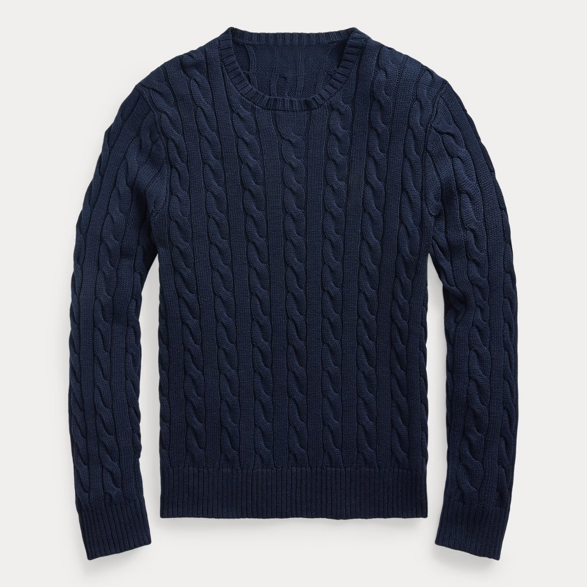 Cotton cable-knit sweater