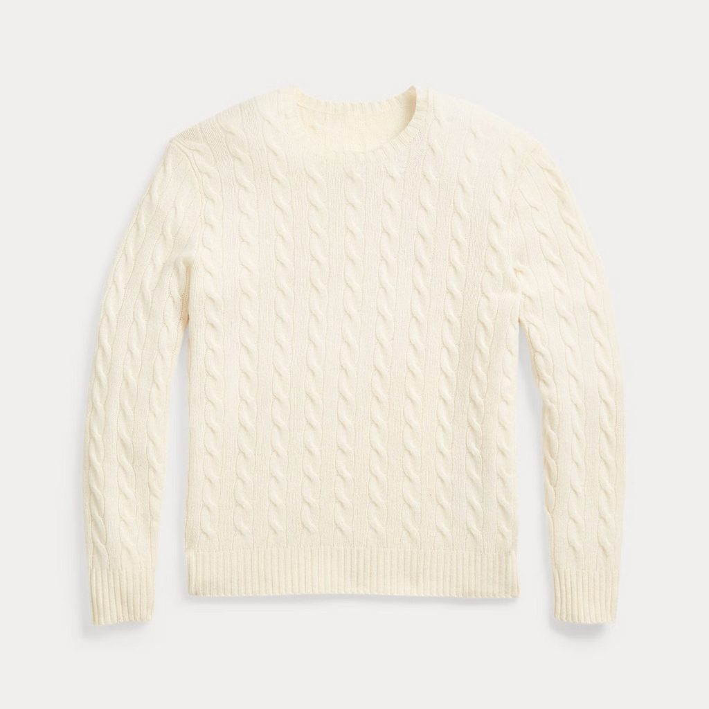 Cable-Knit Wool and Cashmere Sweater