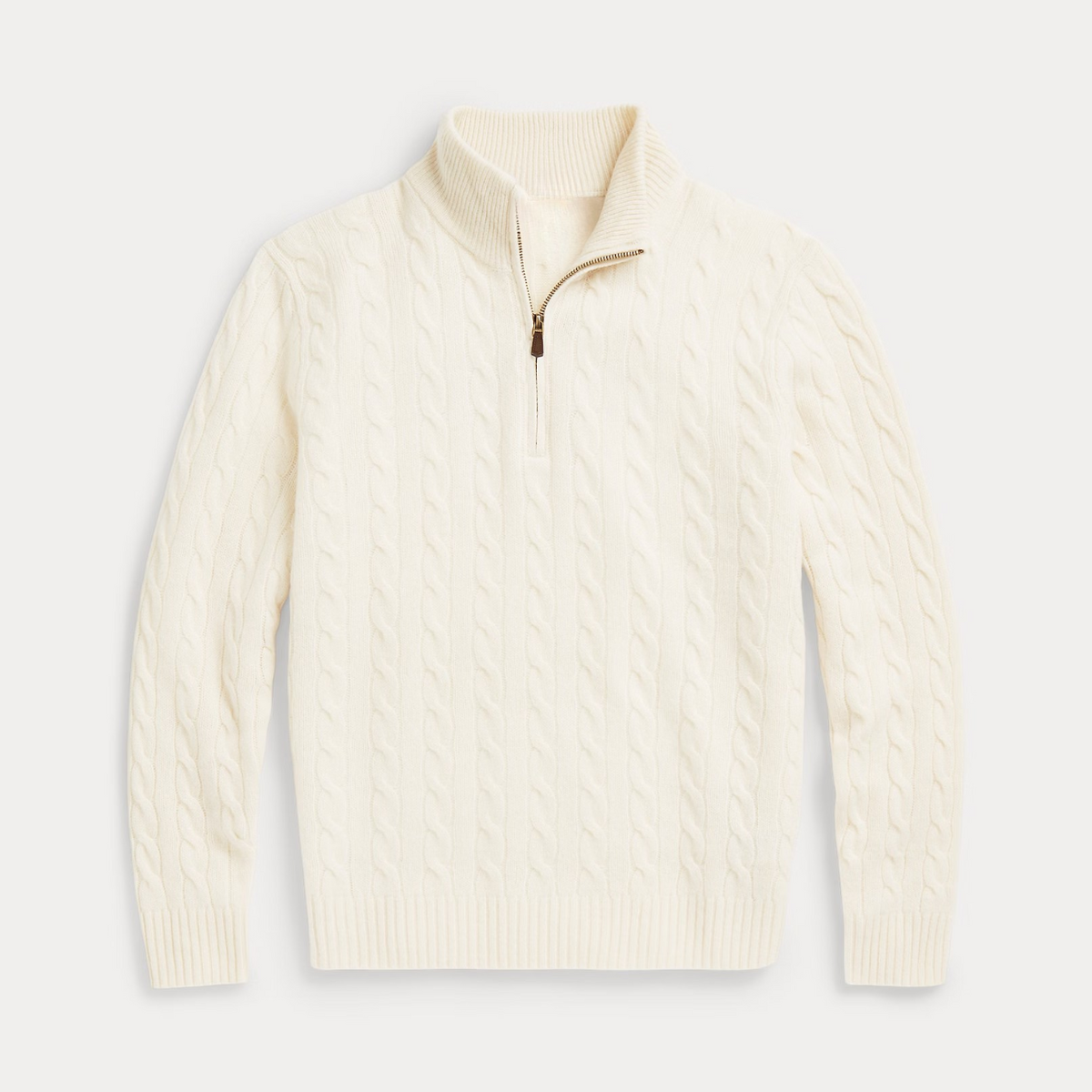 Wool and cashmere cable-knit sweater