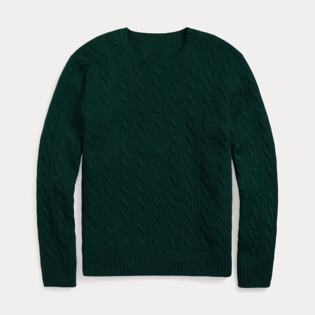 Cable-Knit Wool and Cashmere Sweater