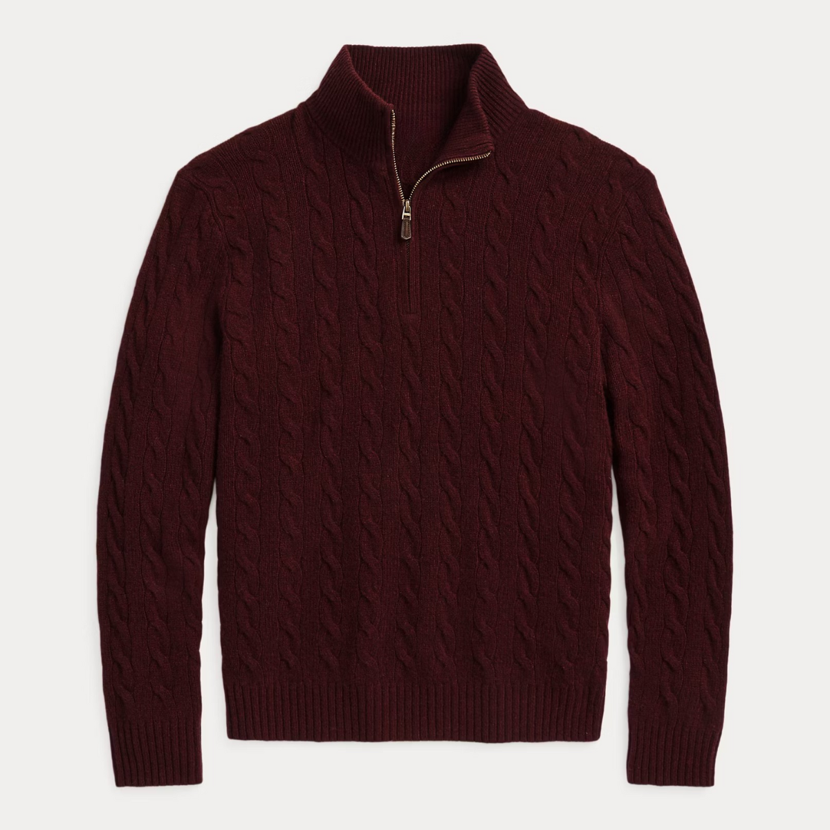 Wool and cashmere cable-knit sweater