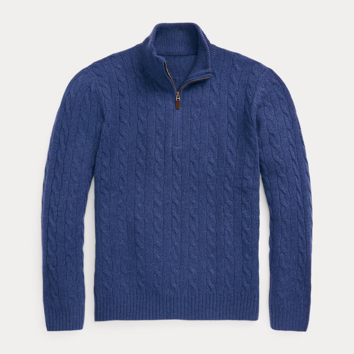 Wool and cashmere cable-knit sweater