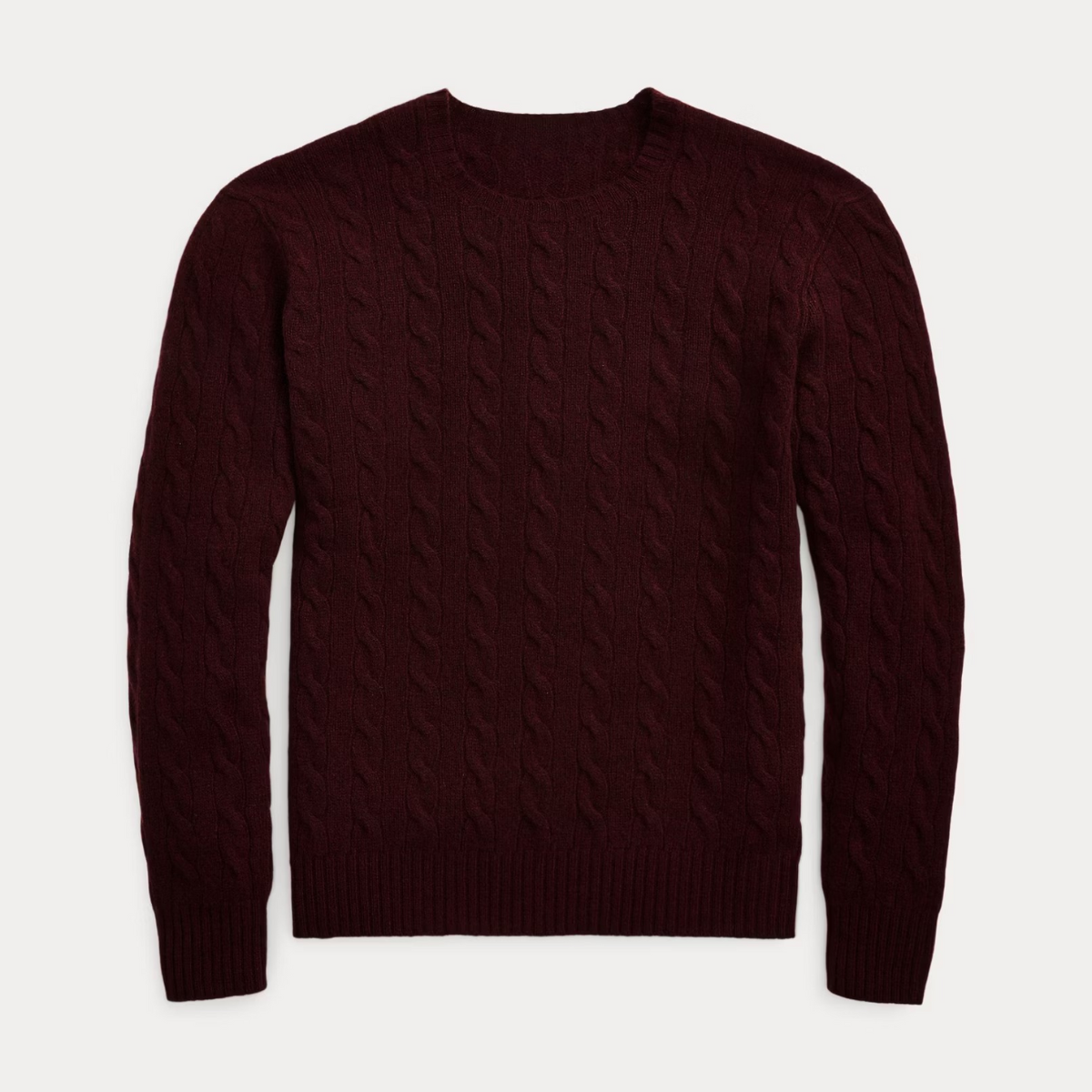 Cable-Knit Wool and Cashmere Sweater