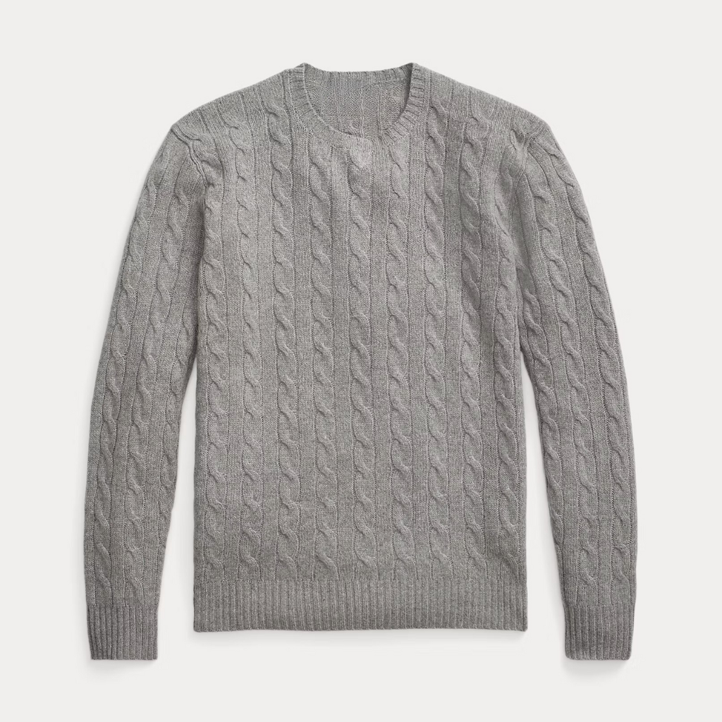 Cable-Knit Wool and Cashmere Sweater
