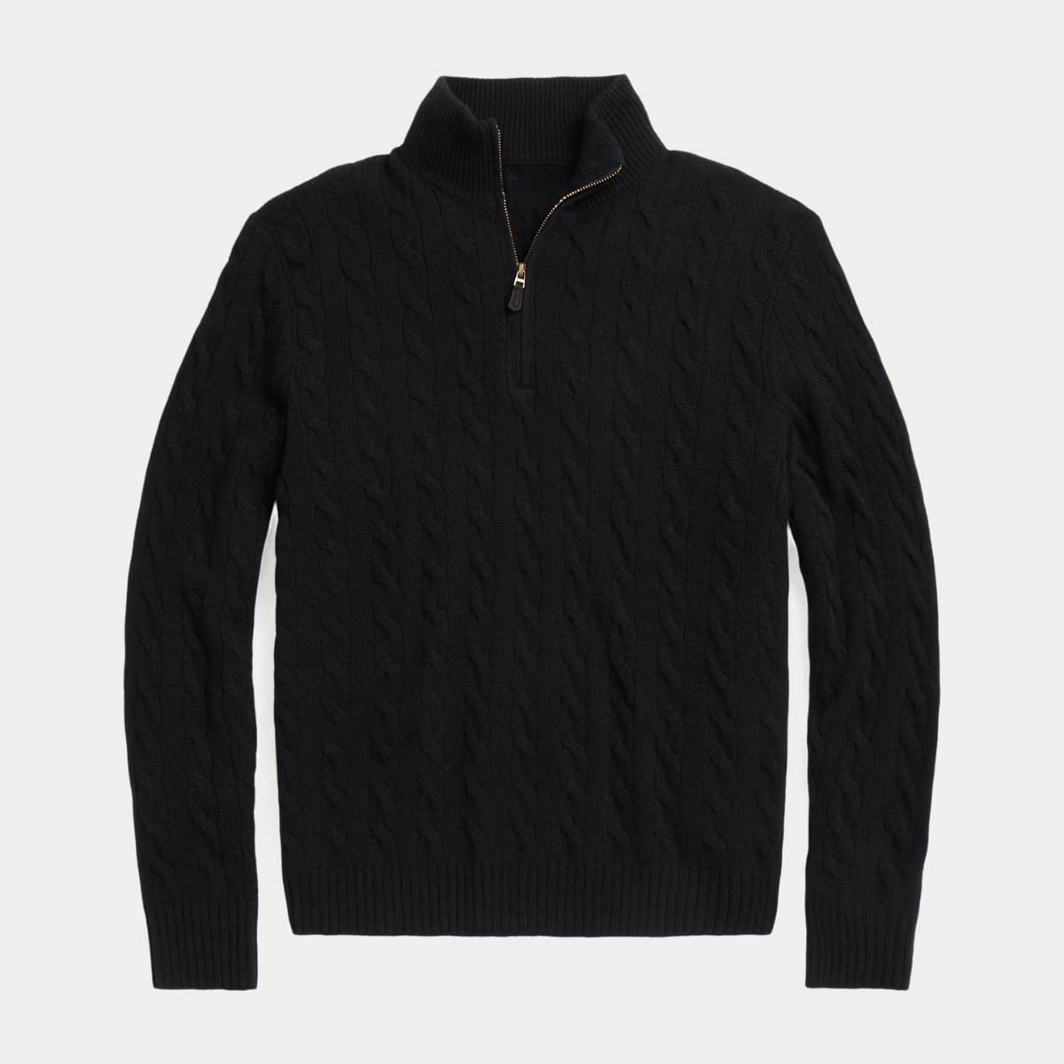 Wool and cashmere cable-knit sweater